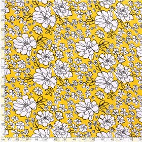 VISCOSE JERSEY FLOWERS