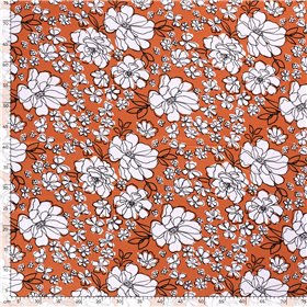 VISCOSE JERSEY FLOWERS