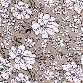 VISCOSE JERSEY FLOWERS