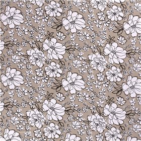 VISCOSE JERSEY FLOWERS