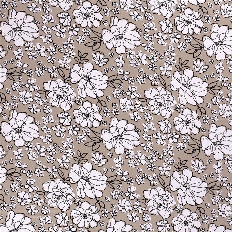 VISCOSE JERSEY FLOWERS