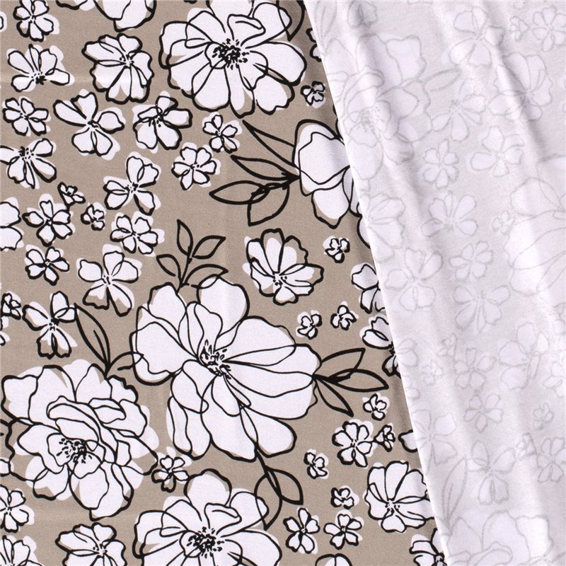 VISCOSE JERSEY FLOWERS
