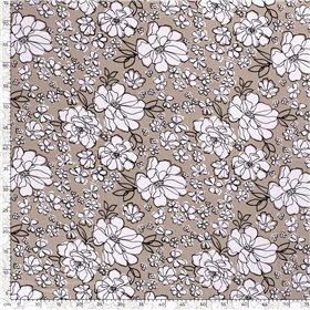 VISCOSE JERSEY FLOWERS
