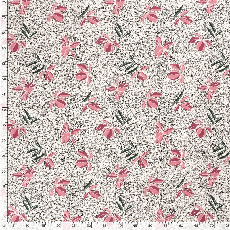 VISCOSE JERSEY FLOWERS
