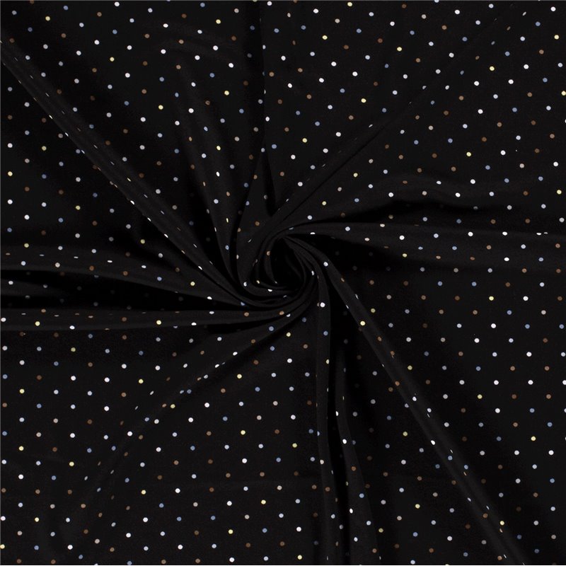 VISCOSE CREPE JERSEY DOTS