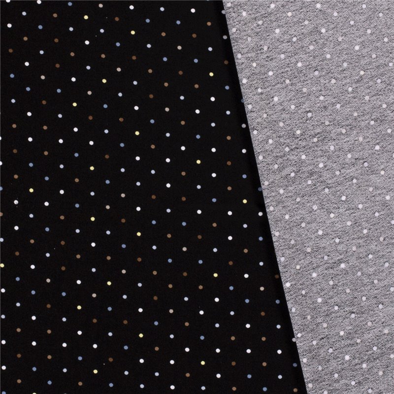 VISCOSE CREPE JERSEY DOTS