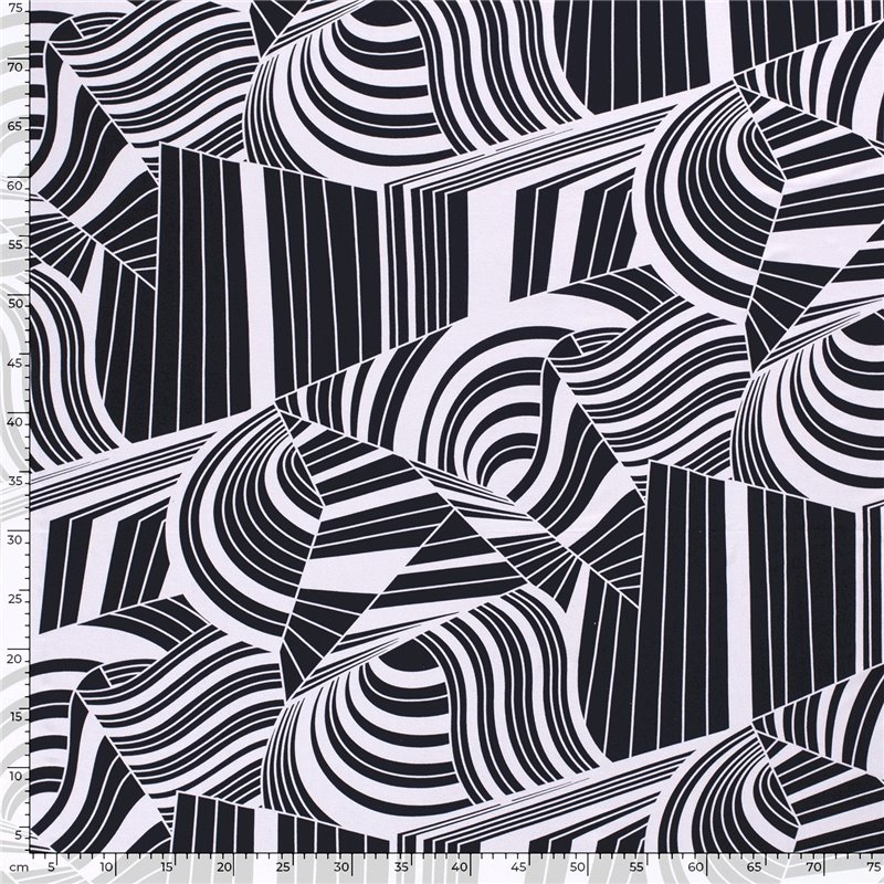 VISCOSE VORTEX JERSEY ABSTRACT
