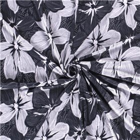 VISCOSE VORTEX JERSEY FLOWERS