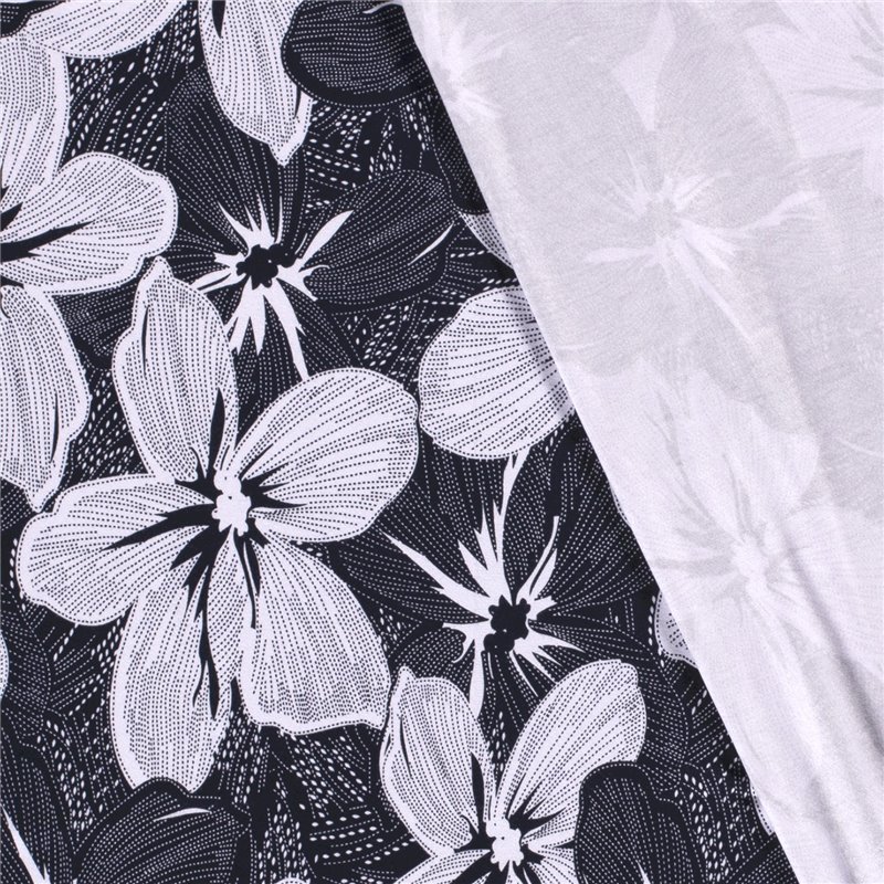 VISCOSE VORTEX JERSEY FLOWERS