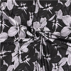VISCOSE VORTEX JERSEY FLOWERS
