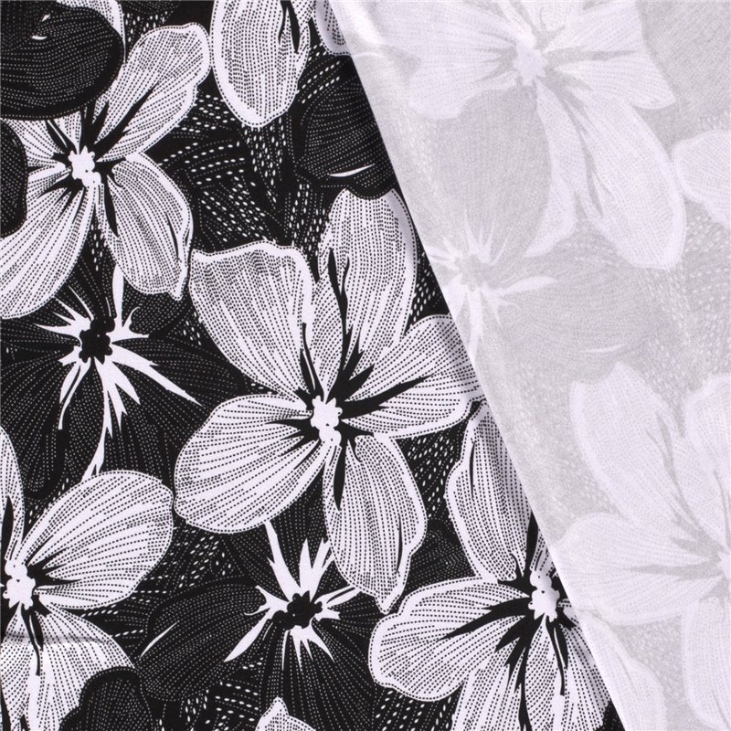 VISCOSE VORTEX JERSEY FLOWERS