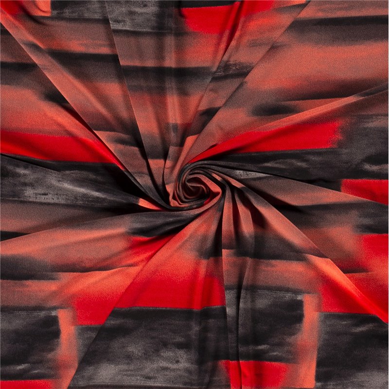 POLY CREPE JERSEY ABSTRACT