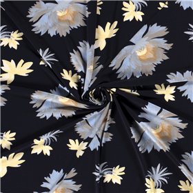 POLY CREPE JERSEY FLOWERS