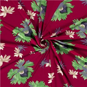 POLY CREPE JERSEY FLOWERS