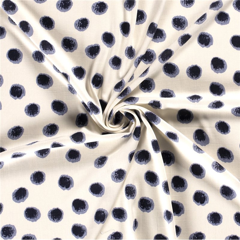 WOVEN VISCOSE STRETCH SPOTS