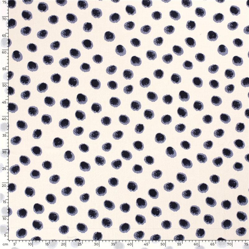 WOVEN VISCOSE STRETCH SPOTS