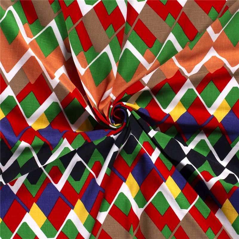 WOVEN VISCOSE STRETCH ABSTRACT
