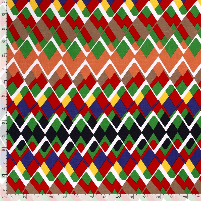 WOVEN VISCOSE STRETCH ABSTRACT