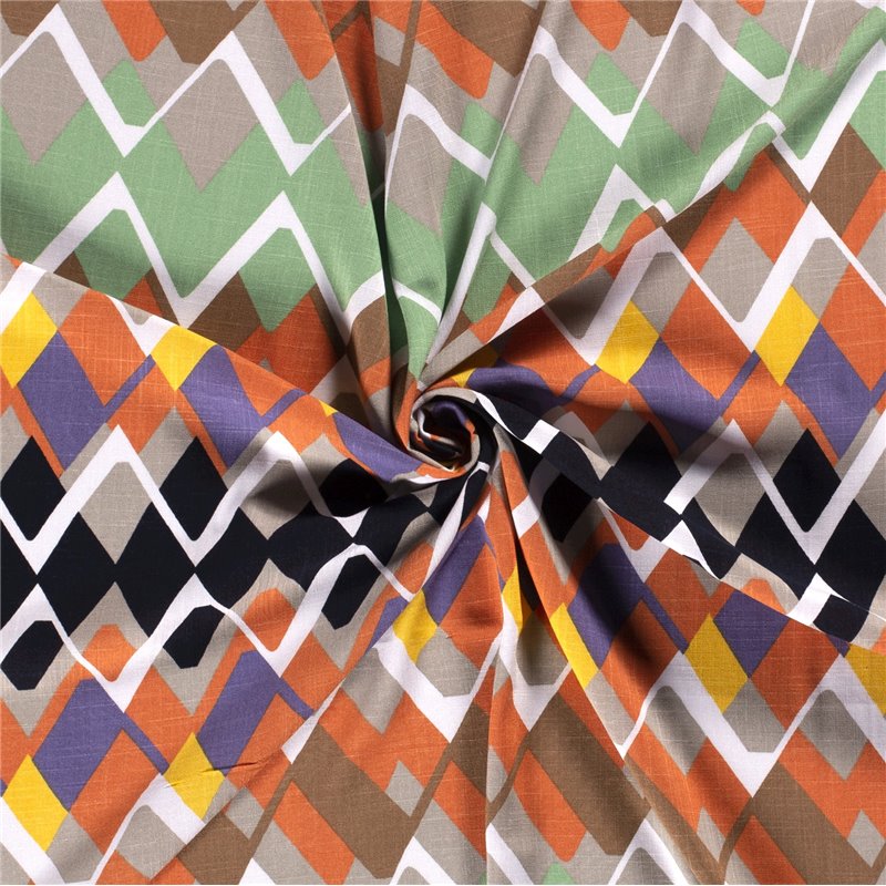 WOVEN VISCOSE STRETCH ABSTRACT