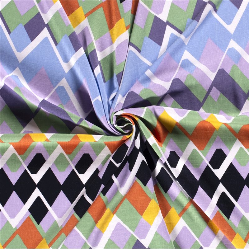 WOVEN VISCOSE STRETCH ABSTRACT