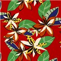 WOVEN VISCOSE STRETCH FLOWERS