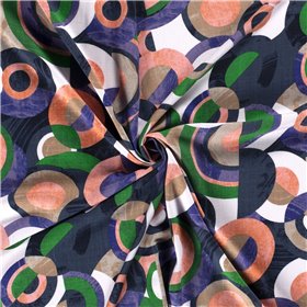 WOVEN VISCOSE STRETCH ABSTRACT