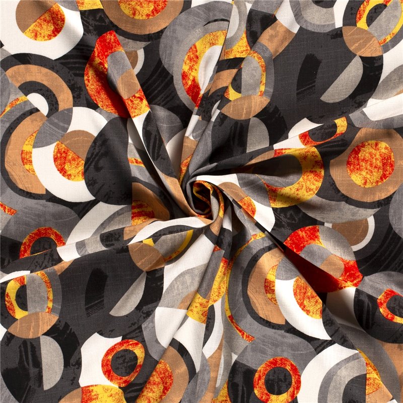 WOVEN VISCOSE STRETCH ABSTRACT