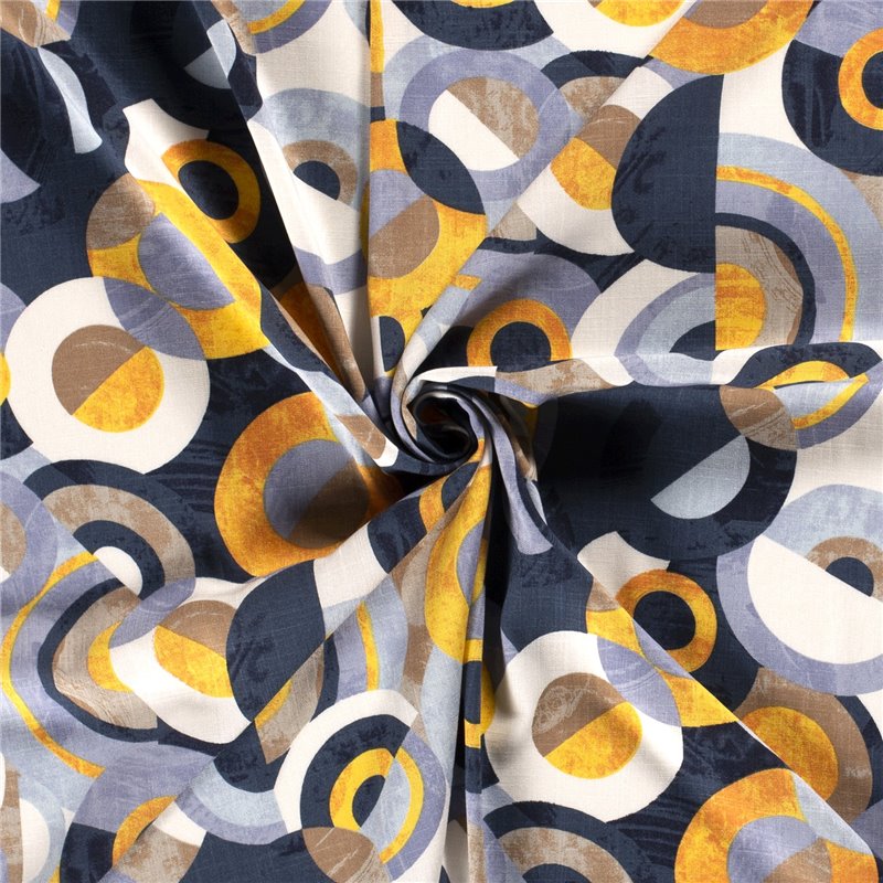 WOVEN VISCOSE STRETCH ABSTRACT