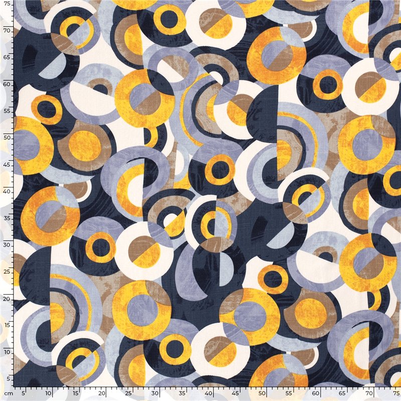 WOVEN VISCOSE STRETCH ABSTRACT