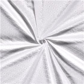 POPLIN EMBROIDERY FLOWERS [14M/ROLL]