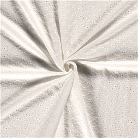 POPLIN EMBROIDERY FLOWERS [14M/ROLL]