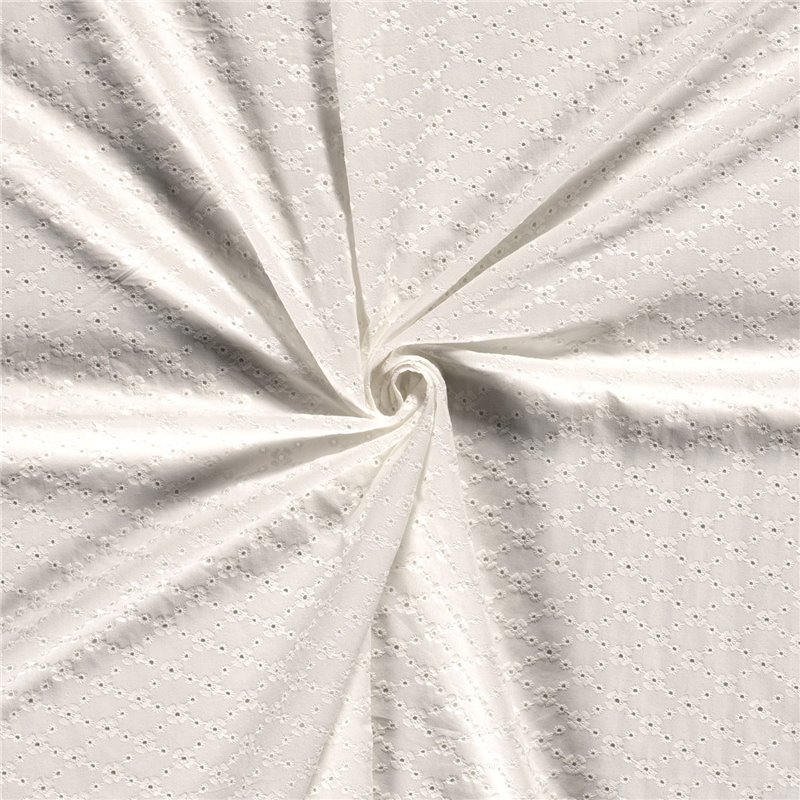 POPLIN EMBROIDERY FLOWERS [14M/ROLL]