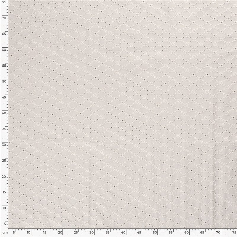 POPLIN EMBROIDERY FLOWERS [14M/ROLL]