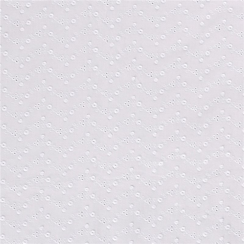 POPLIN EMBROIDERY FLOWERS [14M/ROLL]