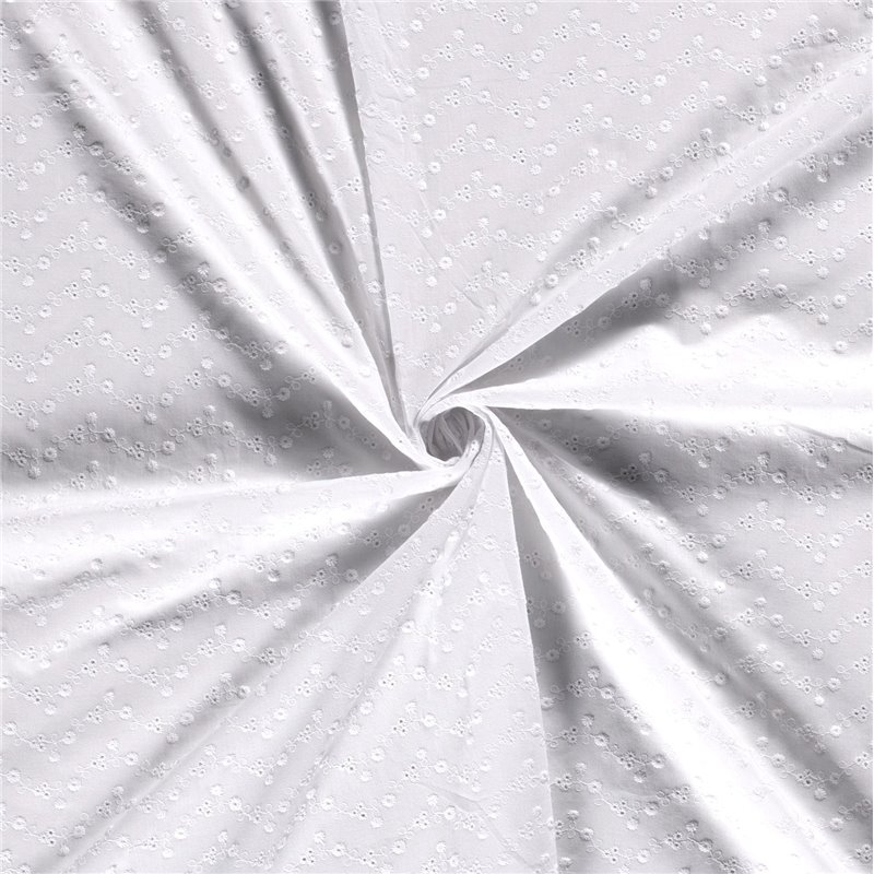POPLIN EMBROIDERY FLOWERS [14M/ROLL]