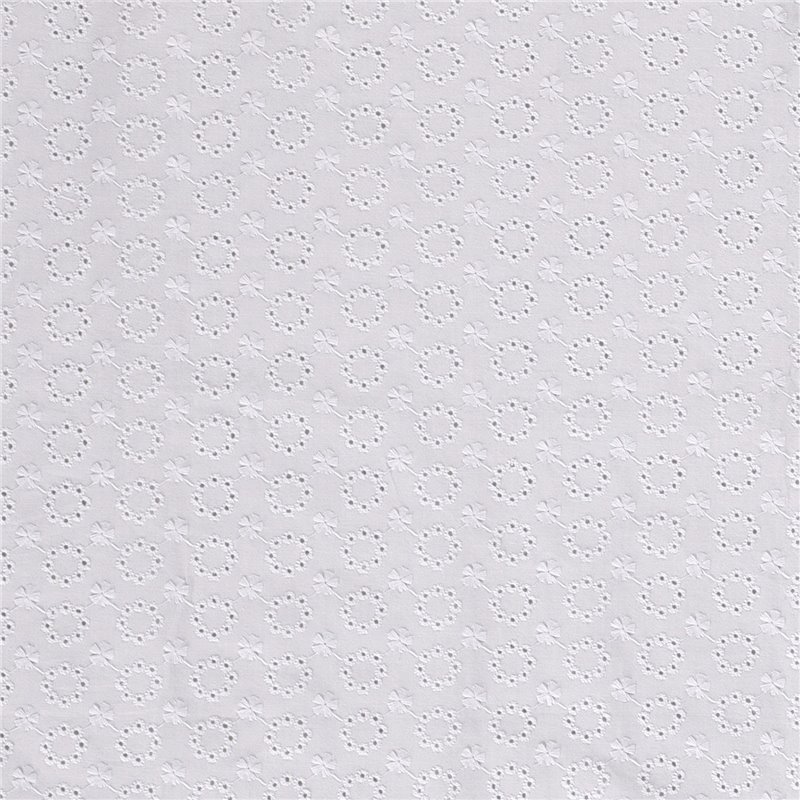 POPLIN EMBROIDERY FLOWERS [14M/ROLL]