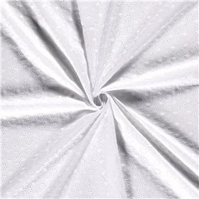 POPLIN EMBROIDERY FLOWERS [14M/ROLL]