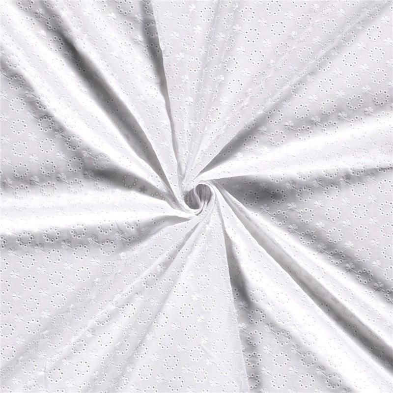 POPLIN EMBROIDERY FLOWERS [14M/ROLL]