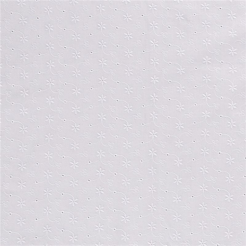 POPLIN EMBROIDERY STARS [14M/ROLL]