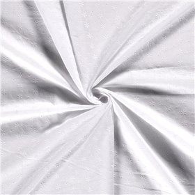 POPLIN EMBROIDERY STARS [14M/ROLL]