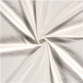 POPLIN EMBROIDERY STARS [14M/ROLL]