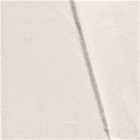 POPLIN EMBROIDERY STARS [14M/ROLL]