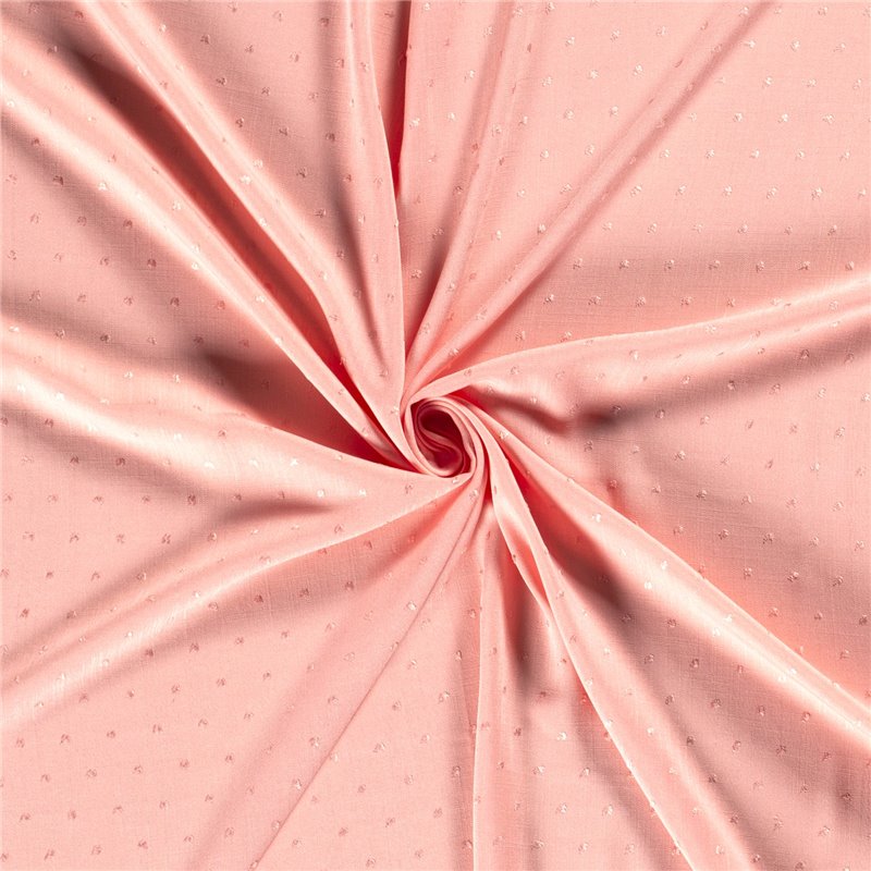 WOVEN VISCOSE DOBBY DOT