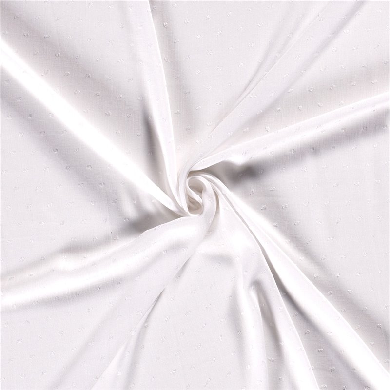 WOVEN VISCOSE DOBBY DOT