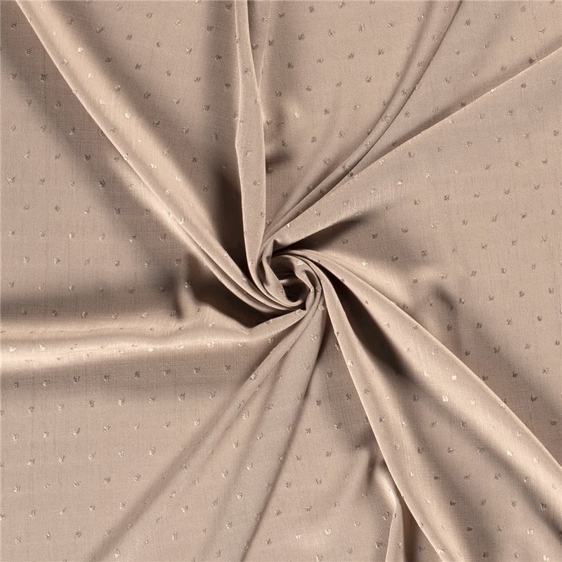 WOVEN VISCOSE DOBBY DOT