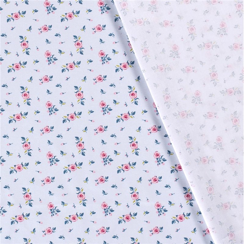 POPLIN MILLE FLEUR 1 ROSES