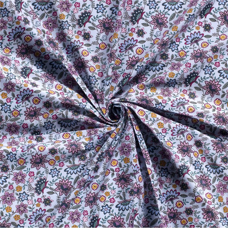 POPLIN MILLE FLEUR 8 FLOWERS BATIC