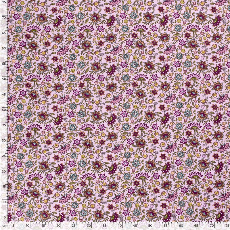 POPLIN MILLE FLEUR 8 FLOWERS BATIC