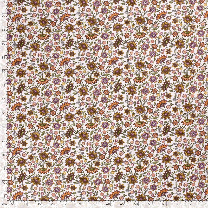 POPLIN MILLE FLEUR 8 FLOWERS BATIC