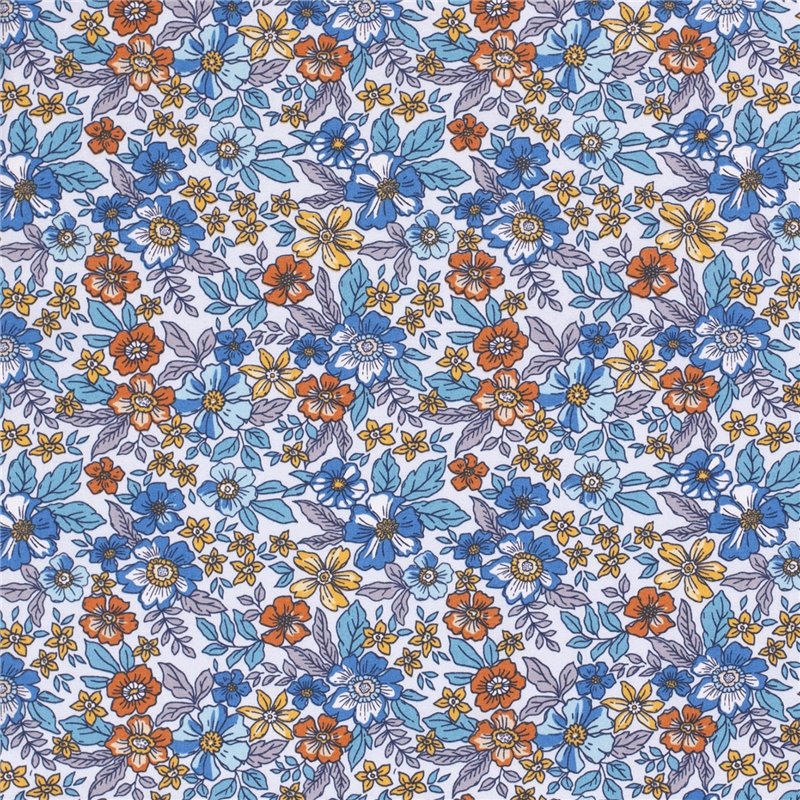 POPLIN MILLE FLEUR 9 FLOWERS